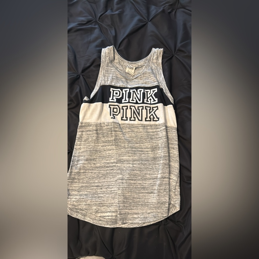 PINK Victoria's Secret Gray Tank Top